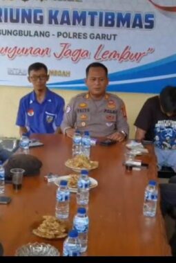 Kapolsek Bungbulang Sampaikan Pesan Kamtibmas Bersama OKP Dalam Ruang Riung Kamtibmas