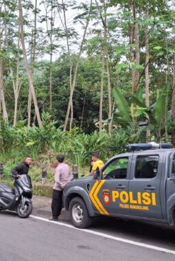 Menjelang Adzan Magrib Jalan Rupit Sering Jadi Arena Kebut-Kebutan, Polsek Bungbulang Langsung Giat Patroli
