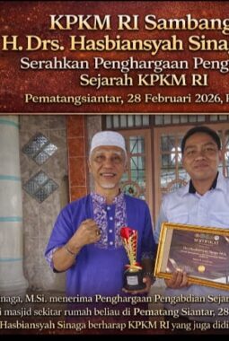 KPKM RI Sambangi H. Drs. Hasbiansyah Sinaga, M.Si., Serahkan Penghargaan Pengabdian Sejarah KPKM RI