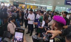 Penyambutan Kedatangan Menko Polkam di Bandara YIA Kulon Progo