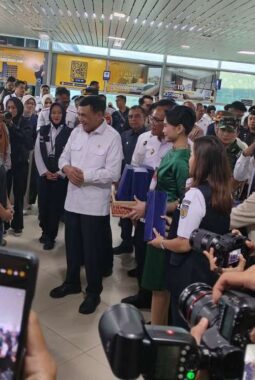 Penyambutan Kedatangan Menko Polkam di Bandara YIA Kulon Progo
