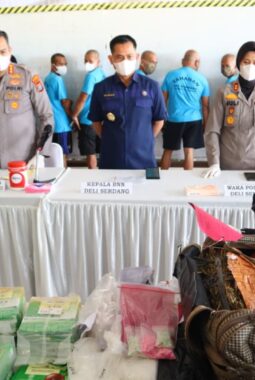 Polresta Deli Serdang Musnahkan Barang Bukti Narkoba Senilai Tujuh Miliar Lima Puluh Tujuh Juta Rupiah