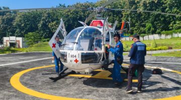 Polda Jateng Siagakan Helikopter Ambulans Udara di GT Kalikangkung, Perkuat Penanganan Darurat Selama Operasi Ketupat Candi 2026