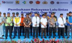 Pangdam IV/Diponegoro Hadiri Flag Off One Way Arus Balik di Gerbang Tol Kalikangkung