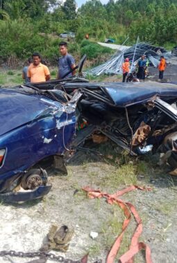 Unit Gakkum Sat Lantas Polres Simalungun Tangani Cepat Laka Lantas Maut Di Tanjakan Dolok Panribuan, Tiga Meninggal Dunia — Dua Pelajar Remaja Jadi Korban Arus Balik Lebaran