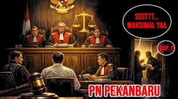 Terindikasi sebagai Alat Represi, PPWI Laporkan Majelis Hakim PN Pekanbaru Jonson Parancis Cs ke Komisi Yudisial