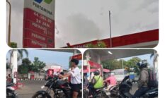 Dugaan Pengisian BBM Bolak-Balik di SPBU 44.505.09 Ungaran Timur, Antrean Motor Mengular