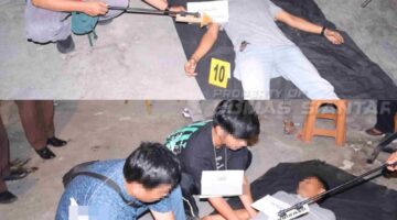 Masih Ingat ,”Peristiwa Pembunuhan Sadis di Cafe Lotta Drink Jln, Kartini Siantar, Dua Pelaku Peragakan 11 Reka Adegan