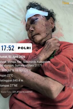 Sat Reskrim Polres Simalungun Dini Hari Kawal Pelaku Penganiayaan Bergangguan Jiwa ke RSJ Medan, Korban Ibu Tua Luka Parah Dirujuk ke RS Efarina