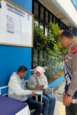 Polantas Menyapa Satpas Karanganyar, Layanan SIM Lebih Jelas, Cepat, dan Akuntabel