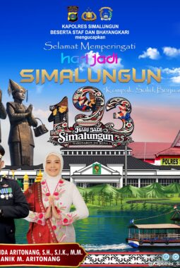 Kapolres Simalungun Akbp Marganda Aritonang Beserta Bhayangkari Sampaikan Ucapan Selamat Hari Jadi Simalungun Ke-193: “Kompak, Solid, Berjuang — Habonaron Do Bona”