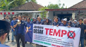 Kesatria Grassroots NasDem Jombang Geruduk Kantor DPD, Desak TEMPO Klarifikasi dan Pimpinan Partai Ambil Sikap Tegas
