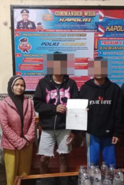 Dua Pelajar Kedapatan Jual Miras, Polsek Cibatu Lakukan Pembinaan dan Libatkan Orang Tua