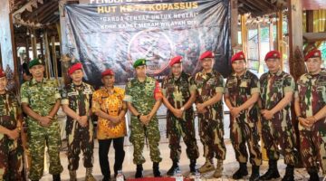 Komandan Kodim 0729/Bantul Hadiri Syukuran HUT ke-74 Kopassus di Bantul