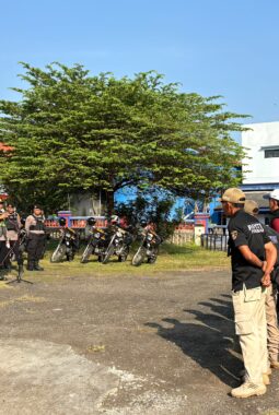 Polres Wonogiri Siagakan 100 Lebih Personel Amankan Longmarch PSHT di Purwantoro