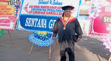 Tak Kenal Lelah Menuntut Ilmu, Ketua BPPH MPC Pemuda Pancasila Kab. Batang Raih Gelar Magister Hukum Konstruksi di UNIKAL