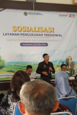 Sosialisasi Layanan Pengukuran Terjadwal, Kantor Pertanahan Gunungkidul Perkuat Sinergi Lintas Sektor