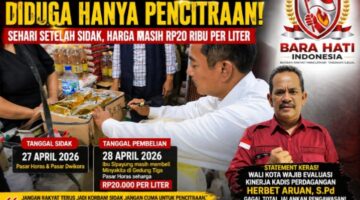 Ketum DPP Bara Hati Indonesia Rikkot Damanik SH:Desak Walikota Pematangsiantar Evaluasi Kadis Perdagangan Herbet Aruan ‘Sidak Minyak Kita Dinilai Gagal