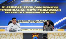 Tim Itwasum Polri Laksanakan Klarifikasi dan Monitoring Pengendalian Mutu Pengawasan Internal di Polda Jateng