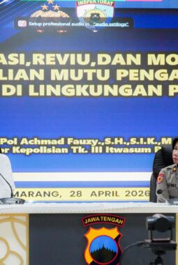 Tim Itwasum Polri Laksanakan Klarifikasi dan Monitoring Pengendalian Mutu Pengawasan Internal di Polda Jateng
