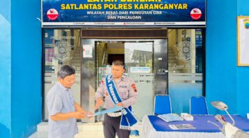 Humanis dan Bersahabat, Polantas Menyapa di Satpas Karanganyar Permudah Proses Permohonan SIM
