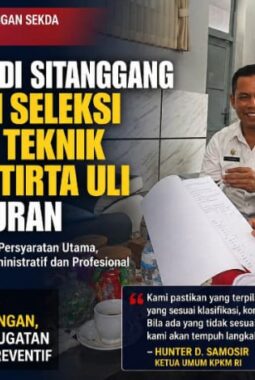 Sekda Junaedi Sitanggang Tegaskan Seleksi Direktur Teknik Perumda Tirta Uli Sesuai Aturan, KPKM RI Siap Gugat Jika Ditemukan Penyimpangan