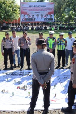 Simulasi Pengamanan Unjuk Rasa di Kendal, Aparat Utamakan Pendekatan Humanis
