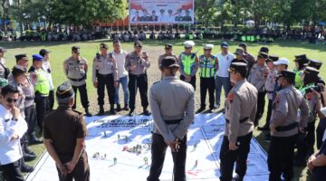 Simulasi Pengamanan Unjuk Rasa di Kendal, Aparat Utamakan Pendekatan Humanis