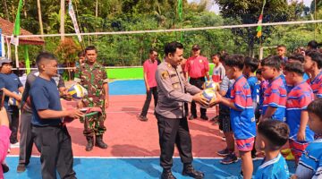 Bupati Wonogiri Buka Turnamen Voli Antar SD di Paranggupito, Polisi Pastikan Kegiatan Aman