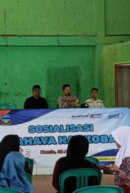 Perangi Narkoba Sejak Dini, Tim Forkopimcam Bungbulang Gelar Sosialisasi di GOR Cihikeu Bungbulang 
