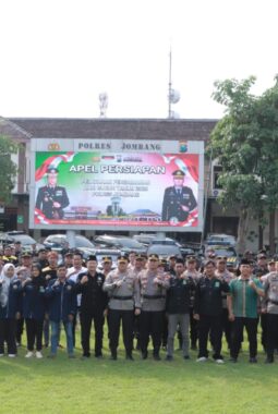 Perkuat Sinergitas, Polres Jombang Gelar Apel Akbar Sabuk Kamtibmas