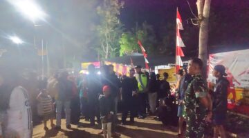 Polri Hadir Amankan Turnamen Pordus Mlokomanis Wetan, Ratusan Warga Nikmati Laga Voli dengan Aman dan Kondusif