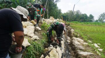 Talud Jalan Guna Pengamanan Jalan dan Persawahan