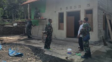 Pembangunan RTLH Milik Ibu Waginem Tahap Finishing