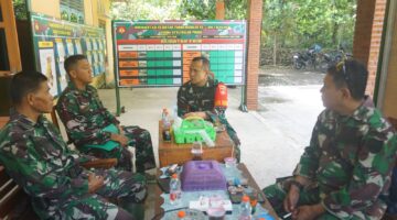 Dansatgas TMMD Reguler 128 Kulon Progo Tinjau Pos Kotis
