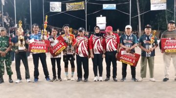 Polri Kawal Ketat Final Voli Pordus Ngadirojo, Ratusan Penonton Hadir Tanpa Gangguan