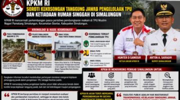 KPKM RI Soroti Kekosongan Tanggung Jawab Pengelolaan TPU dan Ketiadaan Rumah Singgah di Simalungun