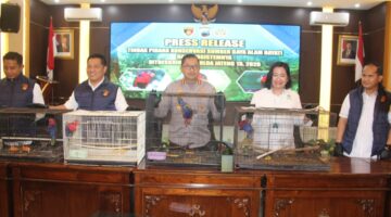 Ditreskrimsus Polda Jateng dan BKSDA Berhasil Selamatkan Belasan Satwa Liar Dari Perdagangan Ilegal, Tiga Tersangka Turut Diamankan
