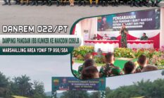 Danrem 022/PT Dampingi Pangdam I/BB Kunker ke Makodim 0209/LB dan Marshalling Area Yonif TP 956/SBA