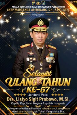 Polres Simalungun Ucapkan Selamat Ulang Tahun ke-57 Kapolri Jenderal Listyo Sigit Prabowo, Wujud Nyata Polri Humanis dan Berintegritas