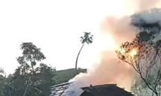 Rumah Warga di Kampung Cijahe Mekarbakti Ludes Terbakar, Satu Korban Dilarikan ke Puskesmas Bungbulang