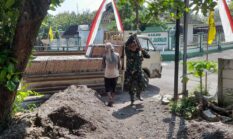 460 Dus Keramik Bantuan Pangdam IV/Diponegoro untuk Program RTLH TMMD Reg 128 Kodim Sragen Diterima Warga