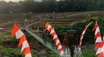 ‎Pastikan Infrastruktur Tepat Sasaran dan Berkualitas, Itjenad Tinjau Jembatan Gantung Garuda di Wilayah Kodim 0728/Wonogiri