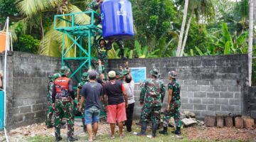 Pemasangan Tampungan Air Sumur Bor di Padukuhan Senden