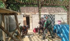 Satgas TMMD Tak Kenal Lelah, Rumah Ibu Manisri Perlahan Berubah Jadi Hunian Layak