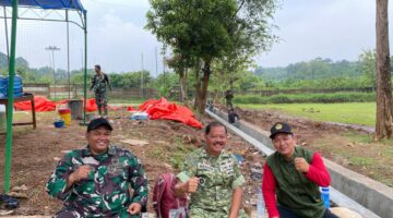 Sukseskan TMMD Kodim 0733/KS Wates Kota Semarang Pengurus LDII Ikut Garap Saluran Air, Jembatan Dan Musholla