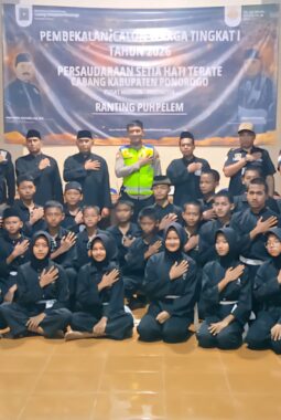 Polsek Puhpelem Monitoring Pembekalan Siswa PSHT, Polri Tekankan Jaga Kamtibmas dan Bijak Bermedsos