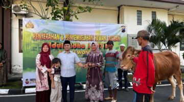Polres Wonogiri Sembelih 8 Sapi dan 25 Kambing pada Idul Adha 1447 H, Daging Qurban Dibagikan ke Warga dan Ponpes