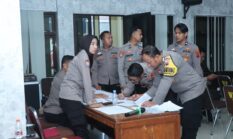 Polres Karanganyar Peduli Berantas TB Paru, Bhabinkamtibmas Jalani Screening Kesehatan