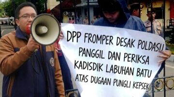 DPP FROMPER Desak Poldasu Panggil Dan Periksa Kadisdik Labuhan Batu Atas Dugaan Pungli Kepsek